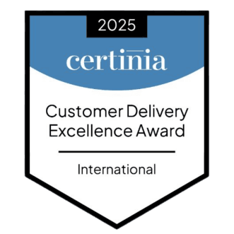 Certinia Customer Delivery Excellence Award 2025 3